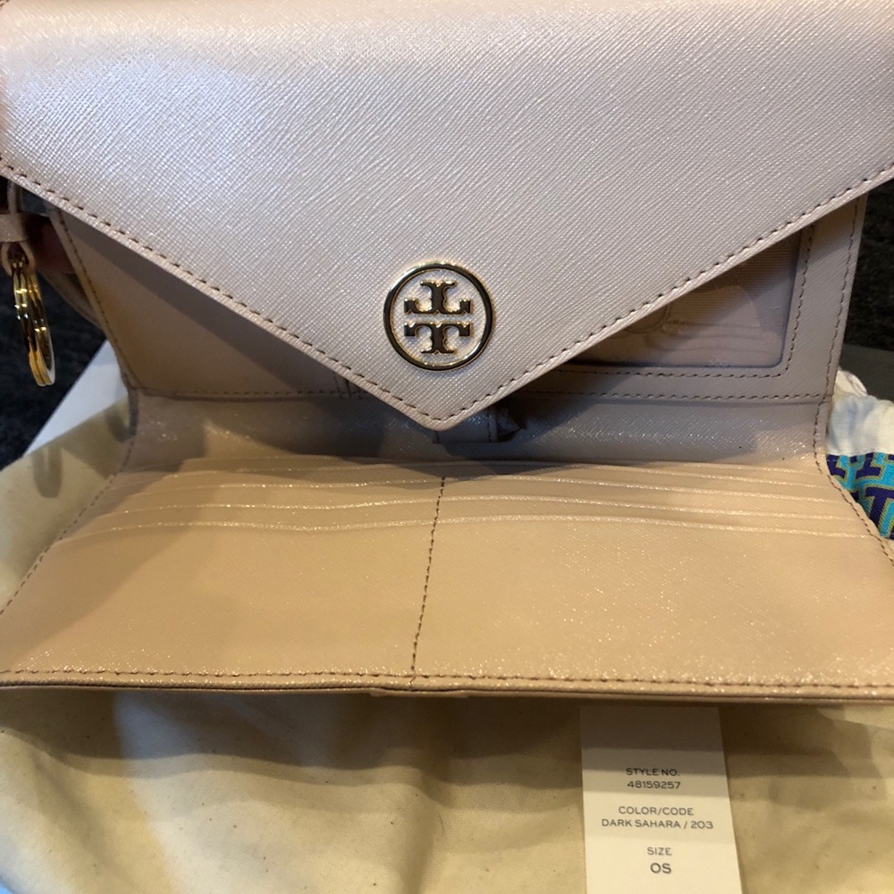 Brand New Tory Burch envelope clutch